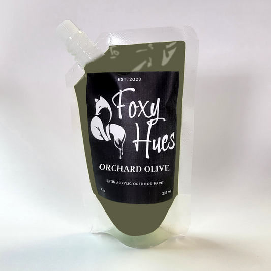 Orchard Olive - Foxy Hues | Satin Acrylic Outdoor Paint